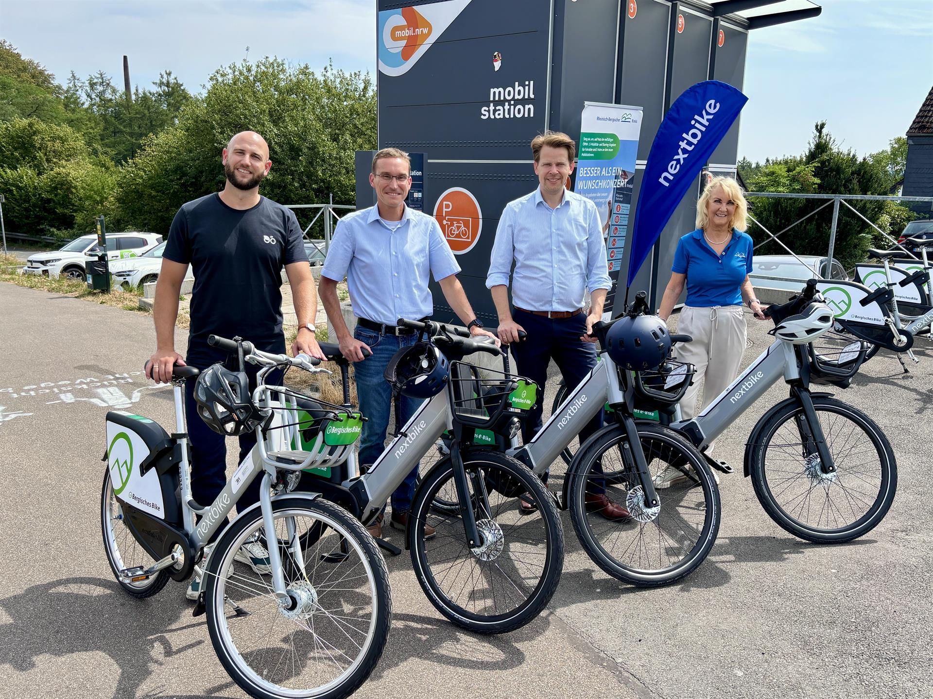 Einweihung der neuen Flotte des Bergischen e-Bikes – Landrat Arne von Boetticher: „Erfolgsgeschichte wird fortgeschrieben“