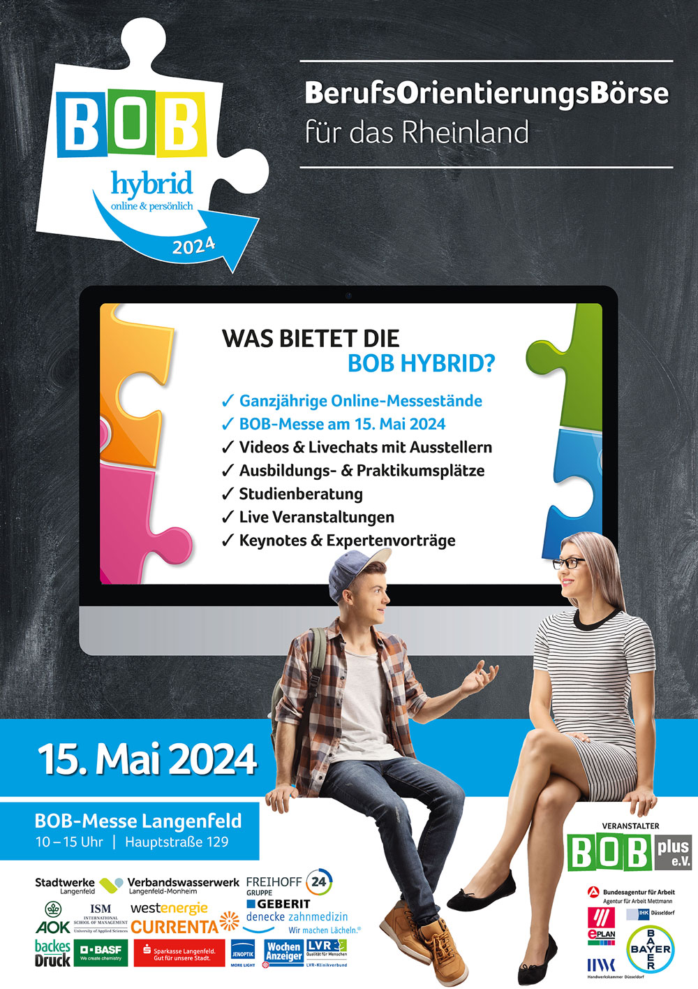 BOB hybrid - BerufsOrientierungsBörse (online und in Langenfeld)